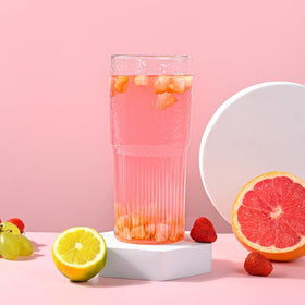 MINGHYZYA vintage ribbed polka-dot design tumbler.