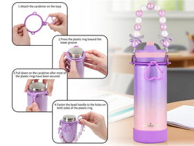Mininoo 16 oz capacity suits drinks for school and activities.
