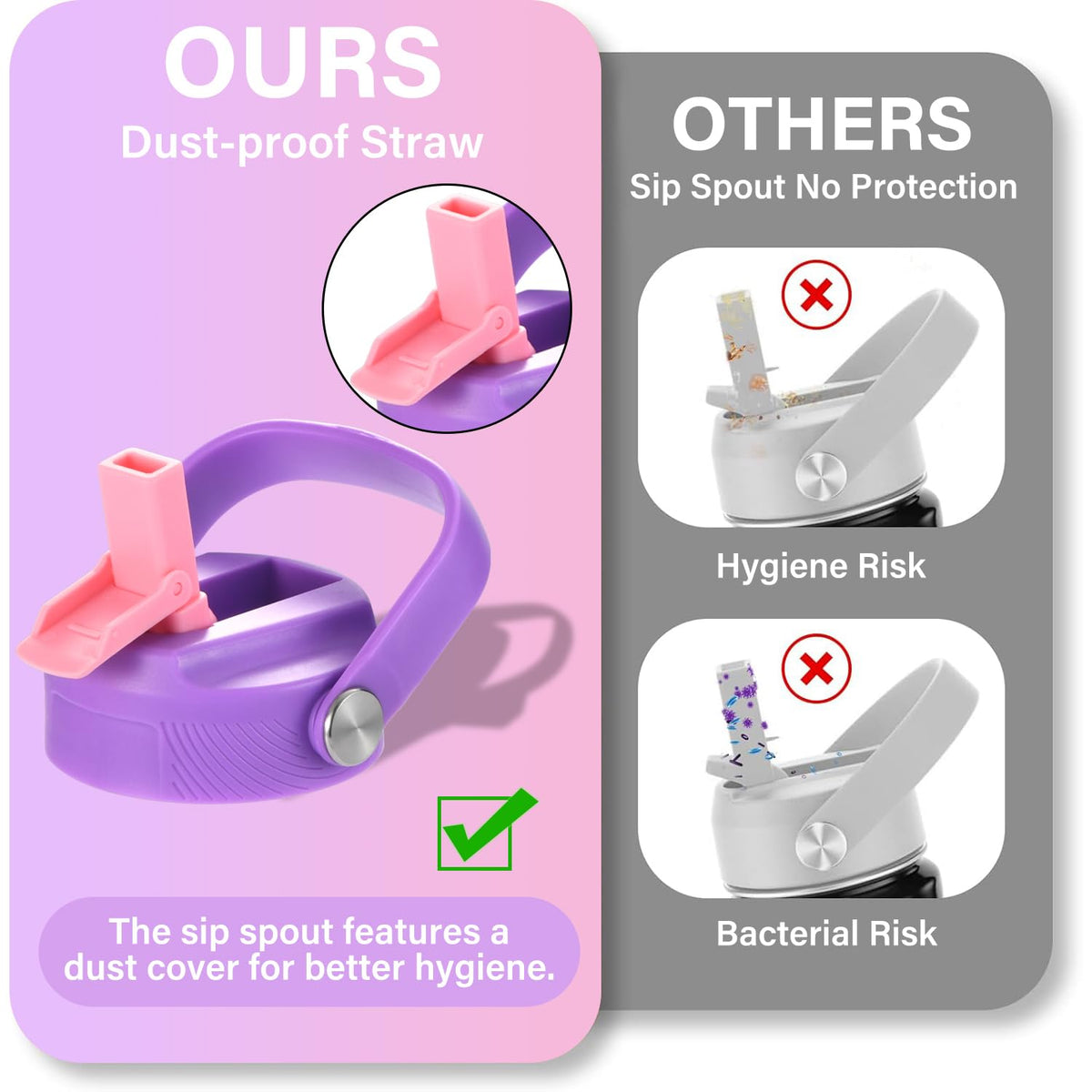 Mininoo bottle silicone boot protects against dents and scratches.