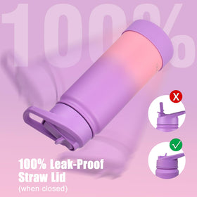 Mininoo bottle with leak-proof seal preventing spills during backpacks
