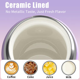 Mininoo leakproof straw lid prevents spills during active play and transit.