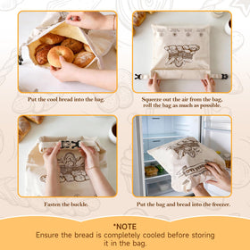 Ministrouetion drawstring seal close-up shows airtight closure for fresher bread