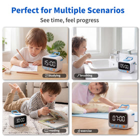 Minizoo Sticker Timer large numbers enable quick glances during transitions.