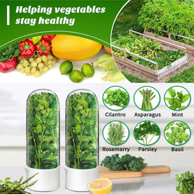 Minkeytal water reservoir maintains humidity for herbs.
