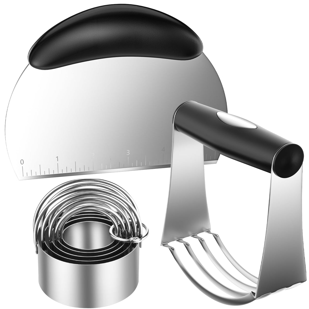 MINO ANT pastry blender with ergonomic handle for quick, even mixing