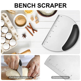MINO ANT stainless steel pastry blender mixes dough efficiently for flaky results.