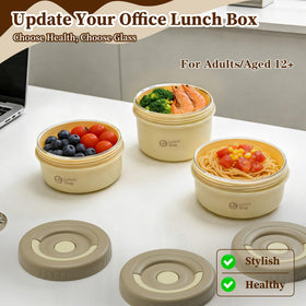 MINSEAD bento containers stacked for versatile portions and easy meal prep.