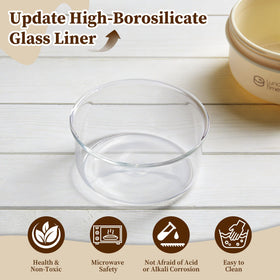 MINSEAD bento box lid seal close-up shows silicone gasket for spill-free transport.