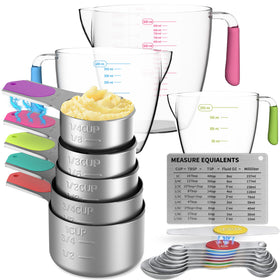 Minteem magnetic cups stack neatly for fast access and space-saving storage.