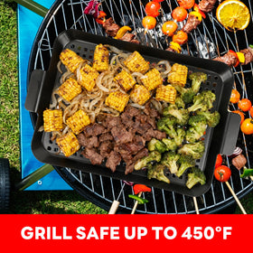 Minyuexia grill tray set with hole design promoting better airflow.