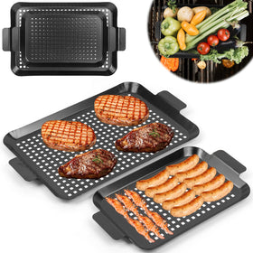 Minyuexia grill tray set large pan for versatile outdoor grilling.