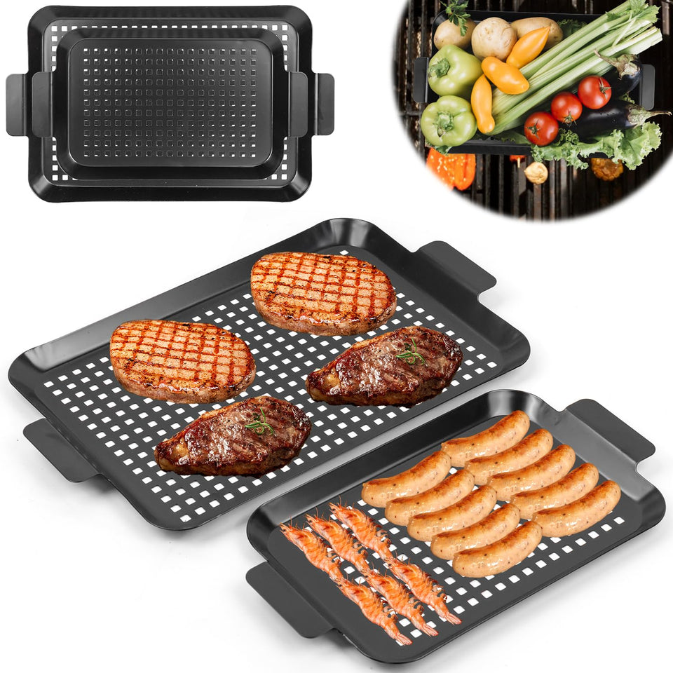 Minyuexia grill tray set large pan for versatile outdoor grilling.