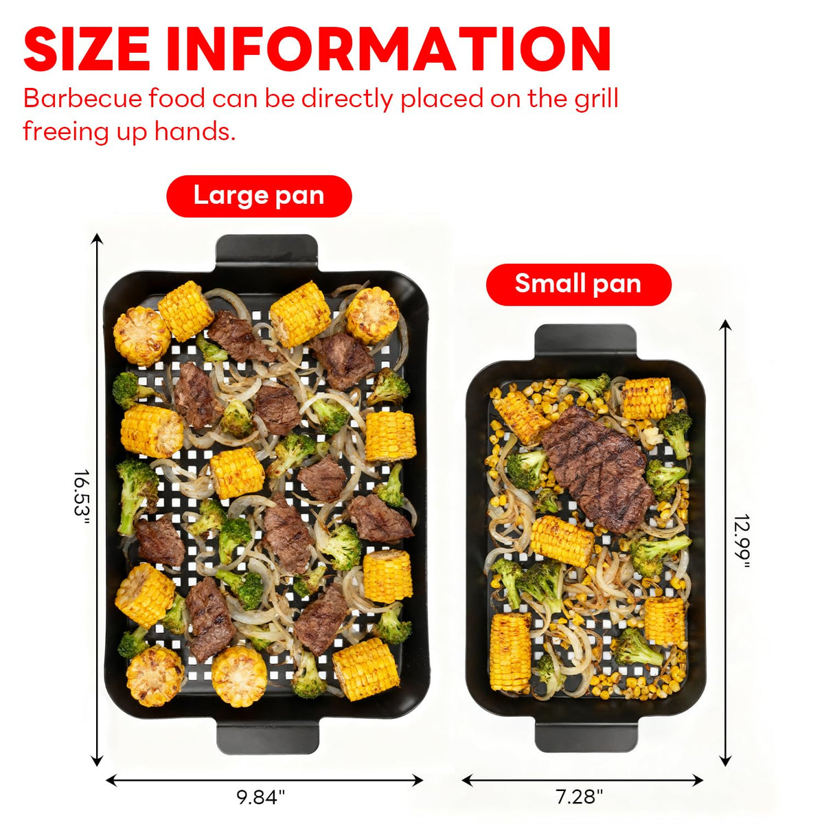 Minyuexia grill tray set medium pan ideal for cooking multiple foods.