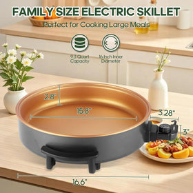MIOAOTCE 1500W power enables fast, even heating across the pan