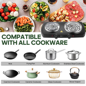 MIOAOTCE compact hot plate design saving kitchen counter space.