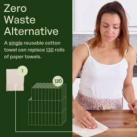 mioeco machine washable kitchen towels offer easy reuse after messes