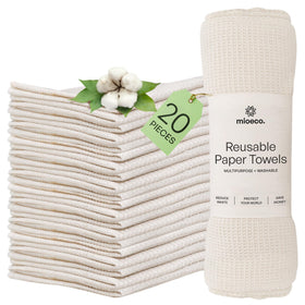 mioeco reusable towels pack demonstrates an eco-friendly kitchen solution with reduced waste.
