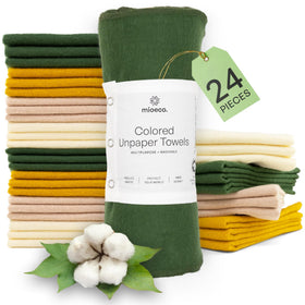 mioeco unpaper towels multicolor pack for sustainable kitchen use