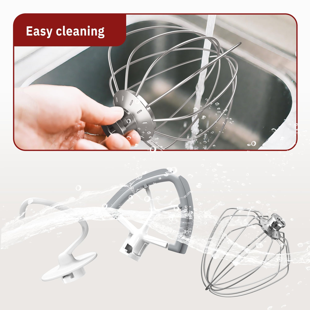 Miosruru aluminum with teflon coating and silicone edge for safe use.