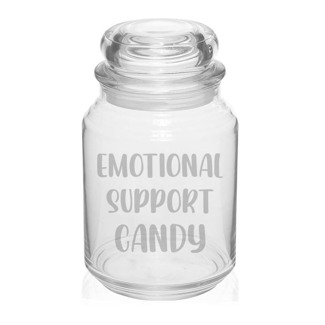 MIP 26 oz glass candy jar for apothecary storage and candy display.