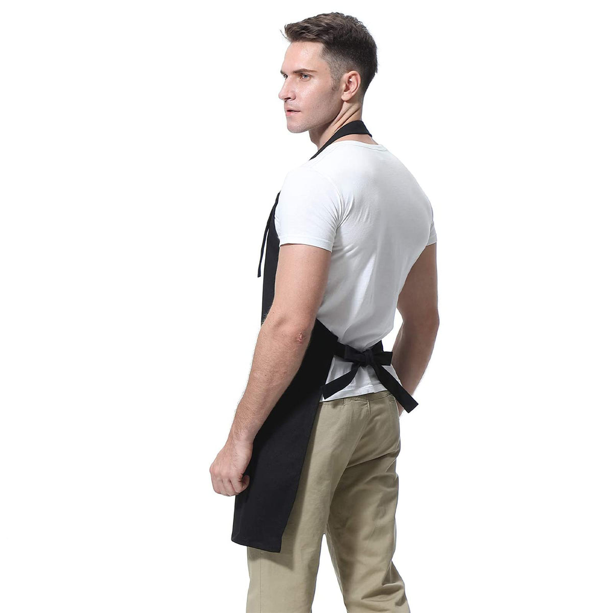 Miracu funny cooking apron grill-side use for outdoor cooking.