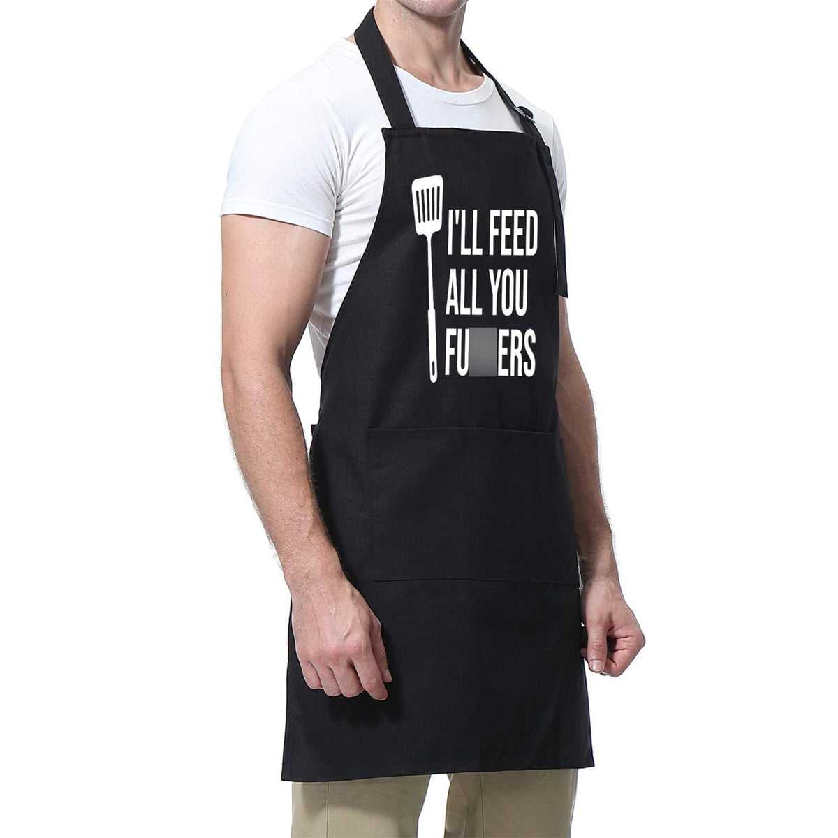 Miracu funny cooking apron waist strap at 45 inches for secure wear.