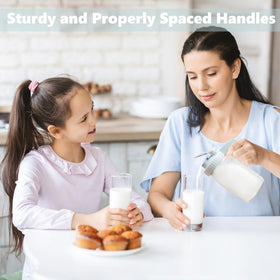 Miradexic 32 oz capacity pitcher ideal for juice or tea.