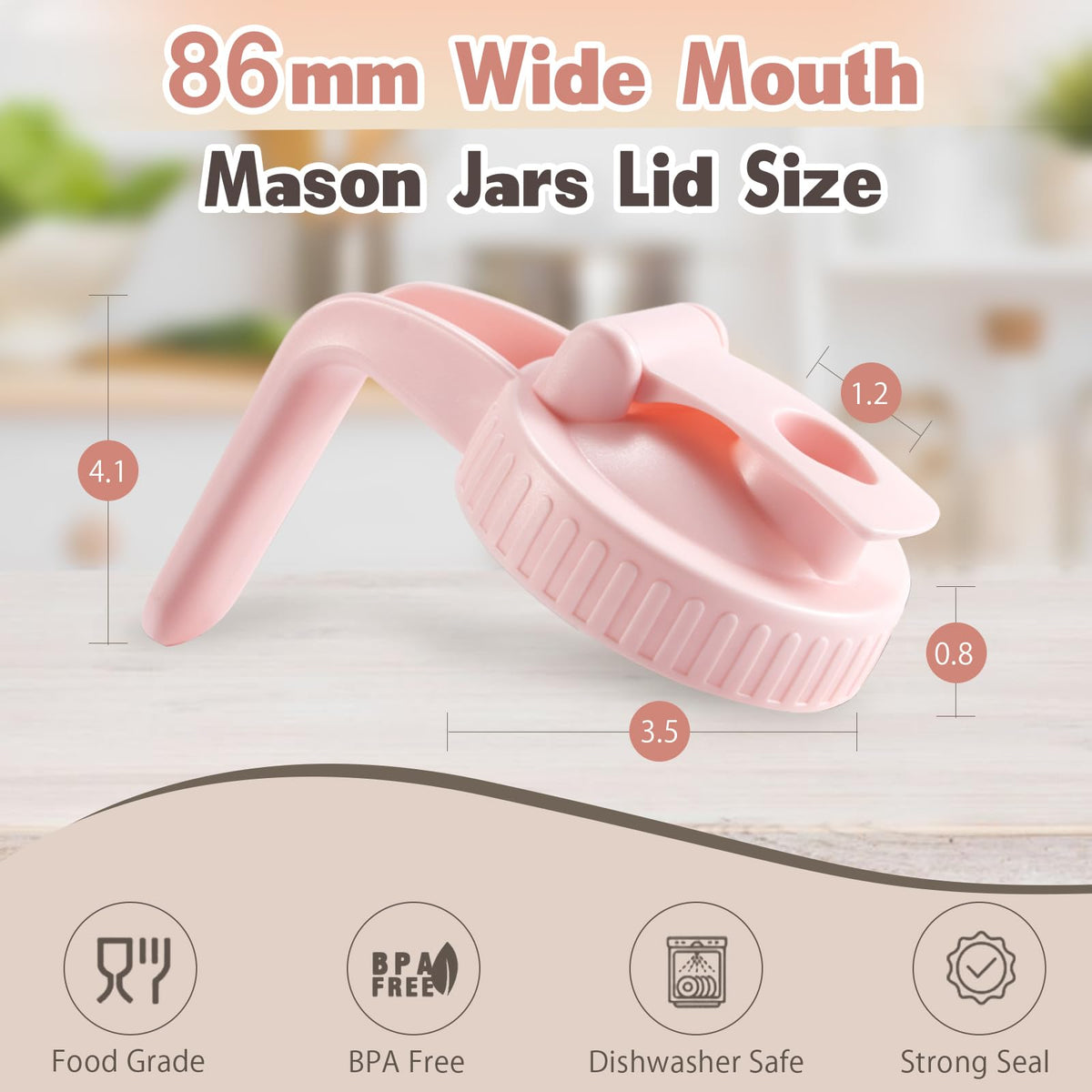Miradexic 86mm fit lid suitable for standard wide-mouth jars.