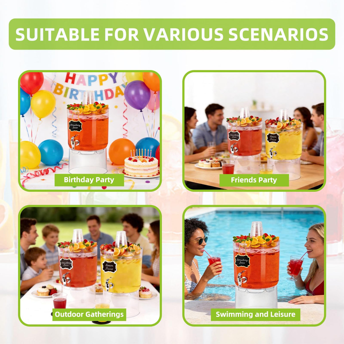 MiraFure 2-pack setup is ideal for weddings and casual gatherings.
