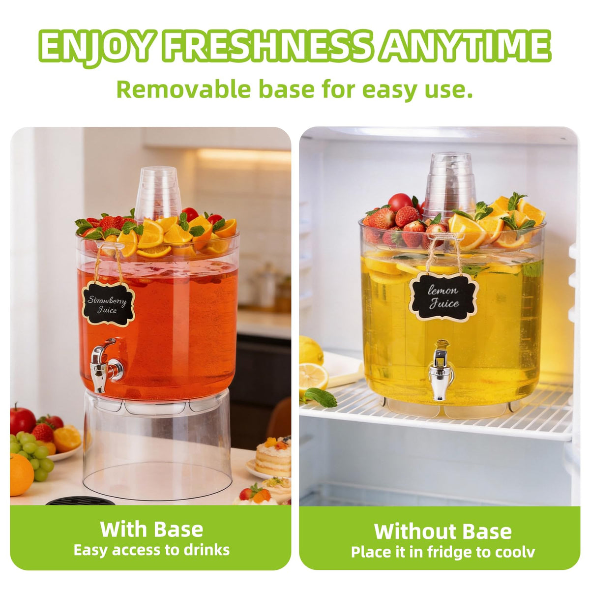 MiraFure durable transparent plastic ready for repeated use at events.