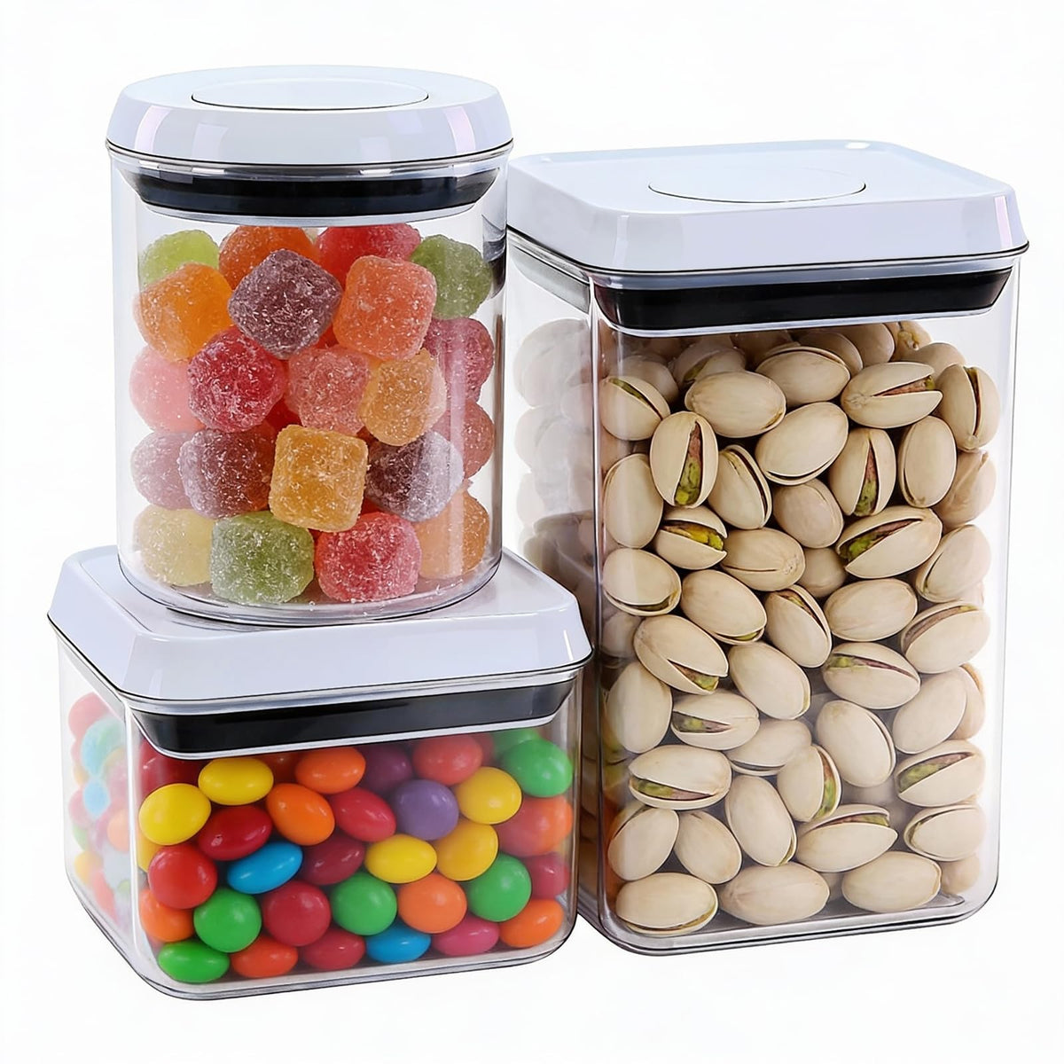 MiraFure Pop 0.65qt container with transparent body for quick content checks.