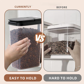 MiraFure stackable design saves cabinet space and creates a neat pantry.