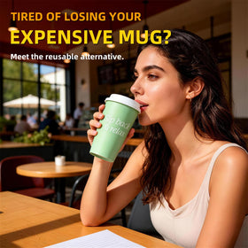 MiraFure travel mugs with lids for secure hot and cold drinks