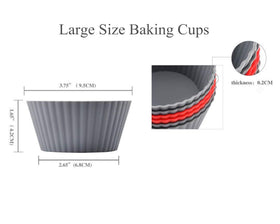 Mirenlife top-view of jumbo cups ready for muffins.