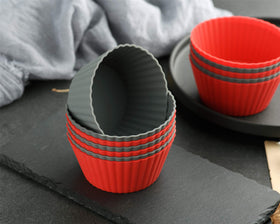 Mirenlife jumbo silicone cups in oven-ready pose, heat-safe guidance.