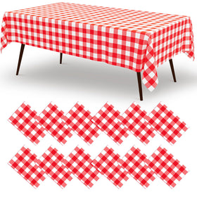 Misaya buffalo check tablecloth pack for versatile gatherings.