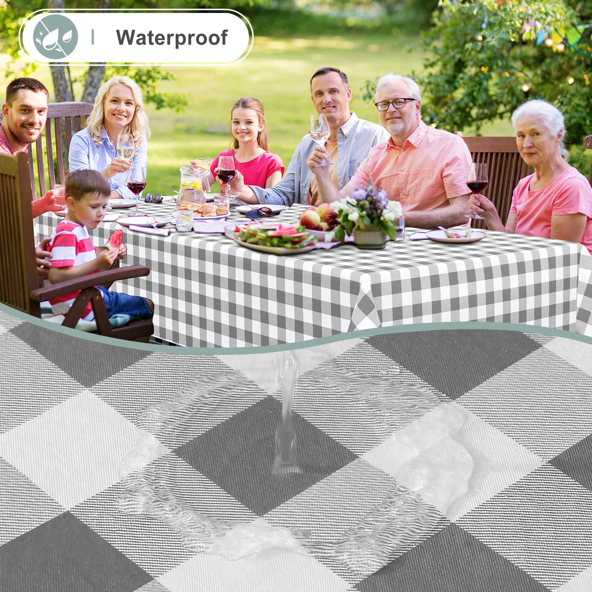 Misaya buffalo flannel backing adds soft, anti-slip stability.