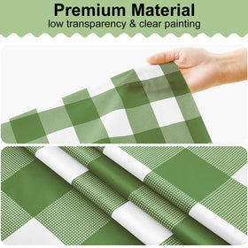 Misaya buffalo tablecloth disposable design for quick post-event disposal