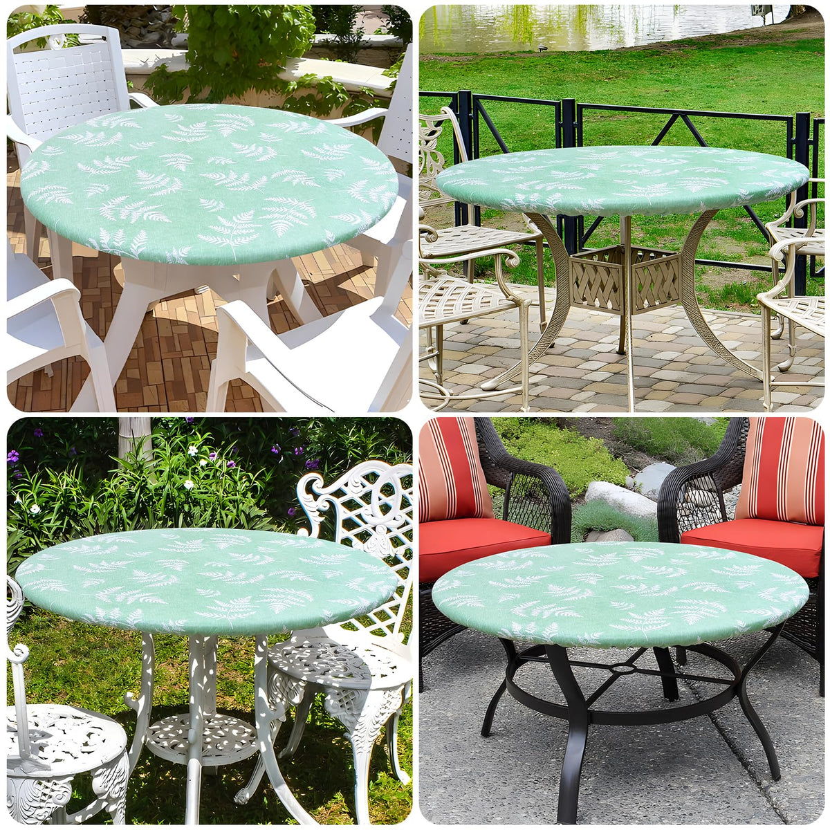 misaya dining outdoor tablecloth for 36-44 inch round tables