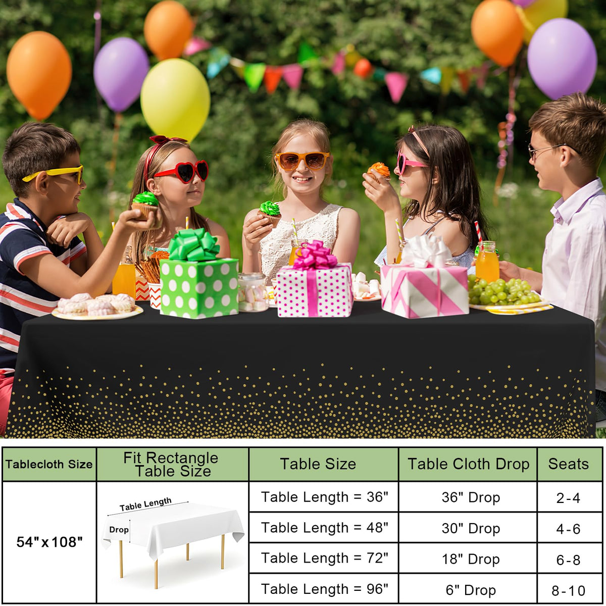 Misaya easy-clean tablecloth wipes clean after juice, frosting, and snacks.