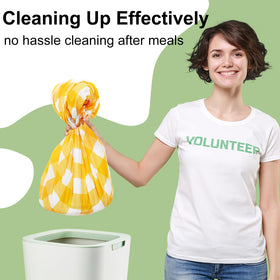 Misaya buffalo check tablecloth, easy cleanup after meals and gatherings.