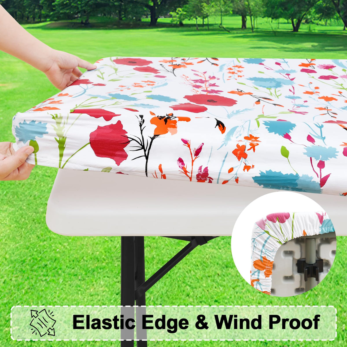misaya elastic edge keeps the table cover wind-proof during outdoor dining