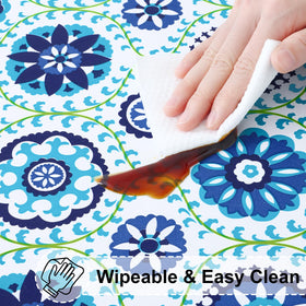 misaya navy mandala pattern adds stylish table decor