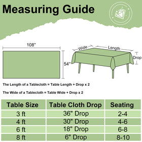Misaya 4-pack tablecloths deliver budget-friendly party supplies.