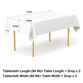 Misaya 60x84 in size fits most dining spaces and tables.