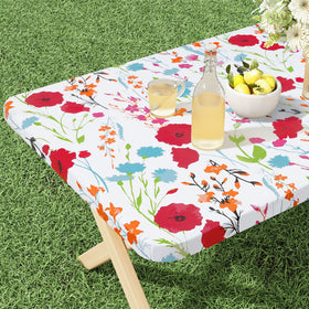misaya rectangle tablecloth with floral pattern for patio meals