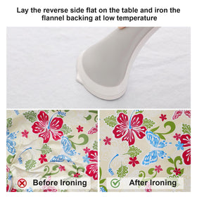Misaya round tablecloth fits 36-44 inch tables snugly.