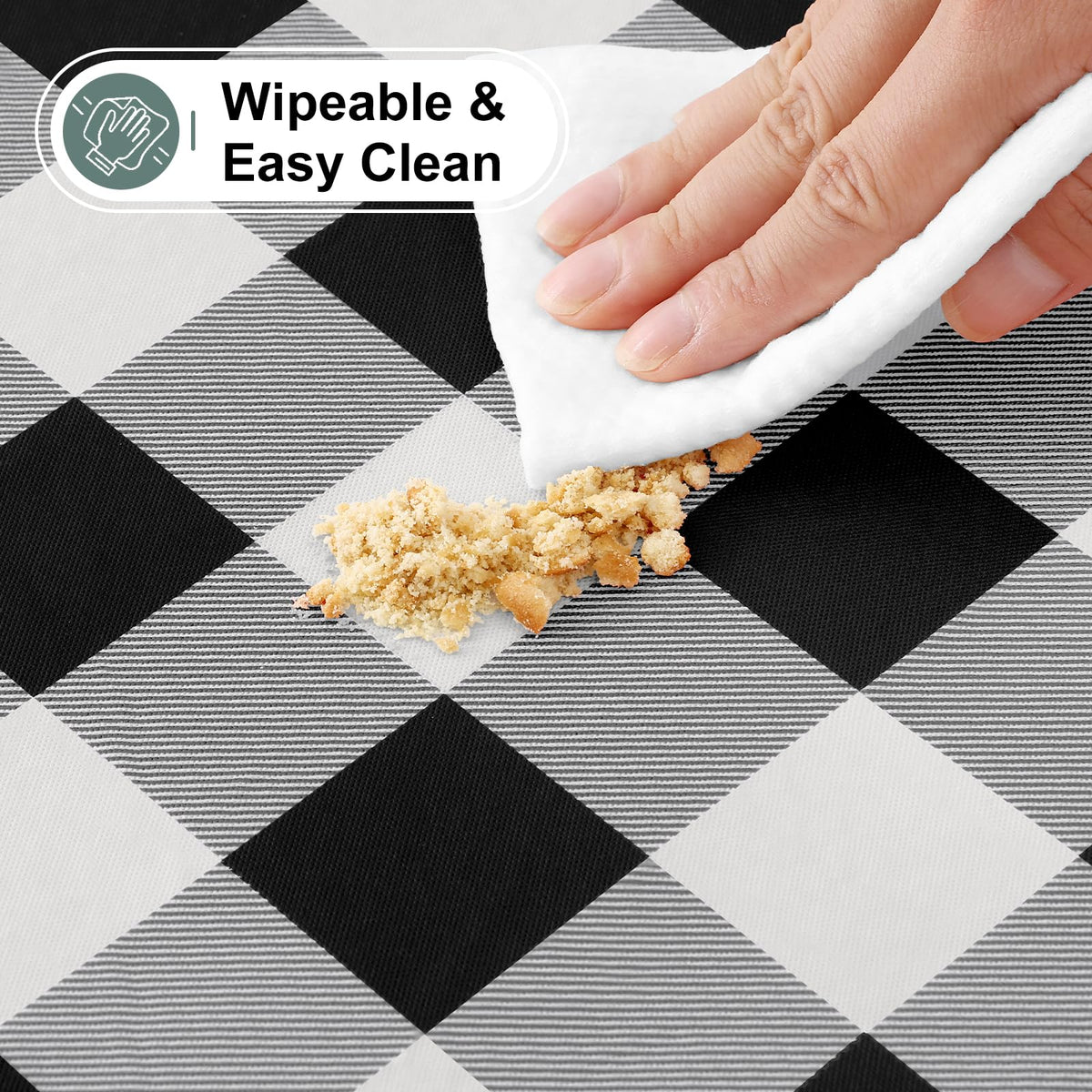 Misaya soft backing table protector cushions and shields the tabletop