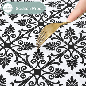 Misaya stain-proof surface helps maintain a clean look through meals.