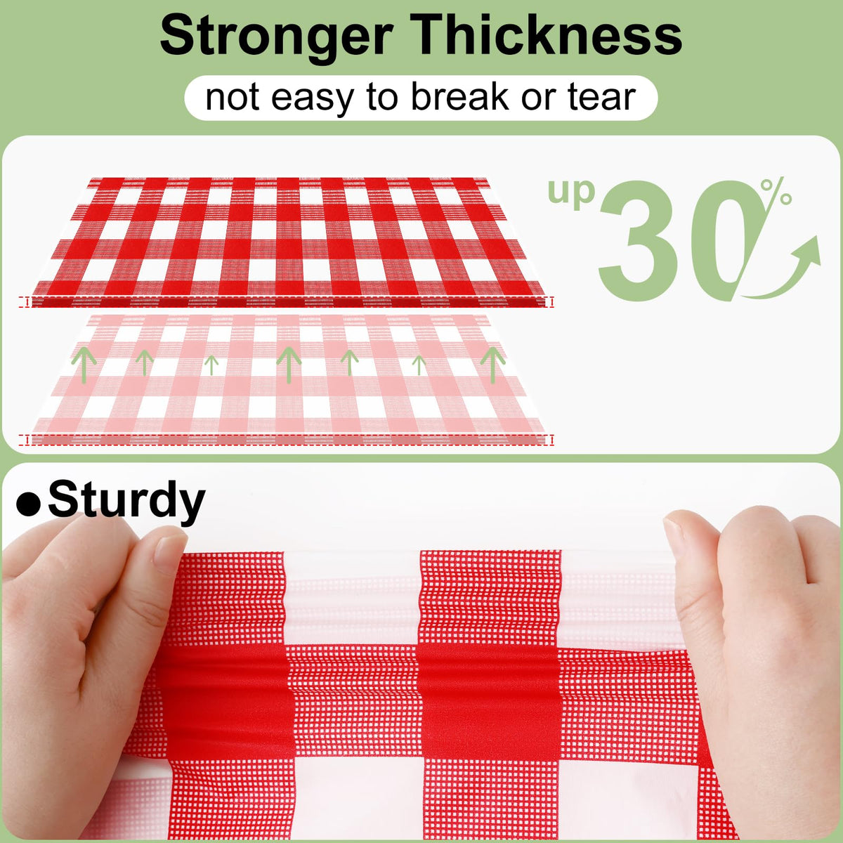 Misaya 54x108 inch coverage tablecloth on a dining table.